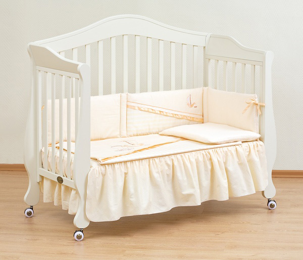 Кроватка для новорожденных Belcanto Lux, цвет слоновая кость  